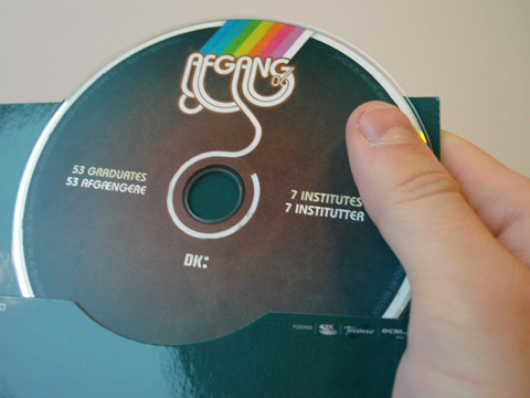 folio-afgang06-03 CD-ROM with printed label.